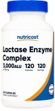 Nutricost Lactase Enzyme Complex 3000 FCC ALU 120 Capsules Non-GMO