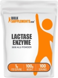 BulkSupplements Lactase Enzyme Powder 3000 ALU 1g per Serving 100 Grams 100 Servings for Digestive Health