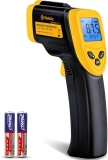 ETEN3 Etekcity Infrared Thermometer Laser Temperature Gun 774 Meat Food Candy Oven Griddle Accessories Heat Gun Cooking Refrigerator Tools Yellow -58°F to 842°F