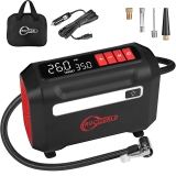 R8 Portable Air Compressor DC 12V Large Dual Digital Screen 3X Faster Inflation Air Pump Car Bike Ball Motor