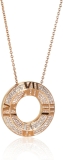 Tiffany & Co. Pre-Loved Atlas Diamond Pendant, 18k Rose Gold 0.57 CTW, 20 in