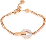 BVLGARI Pre-Loved Bvlgari Bvlgari Bracelet, 18k Rose Gold 0.06 CTW, 7.25 in