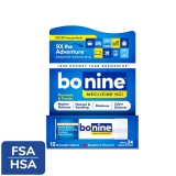 Bonine Motion Sickness Nausea Relief Travel Pack Chewable Tablets Raspberry 12 Count
