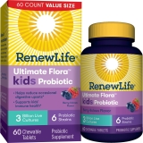 Renew Life Kids Chewable Probiotic Tablets 60 Count 3 Billion CFU Berry Unisex