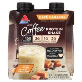 Atkins Iced Coffee Caramel Protein Shake Ceto-Friendly 15g Protein Caffeinated 4 Pack
