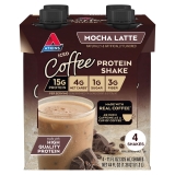 Atkins Protein Shake Mocha Latte Keto Friendly Gluten Free 4 Ct Ready to Drink