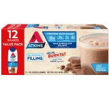 Atkins Chocolate Milk Protein Shake 15g Protein Keto-Friendly 11.0oz 12 Pack