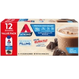 Atkins 15g Protein Shake in Dark Chocolate Royale High Protein Low Carb Low Sugar Keto Friendly 12 Count