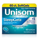 Unisom SleepGels 50mg Softgel Sleeping Pills, Nighttime Sleep Aid, 60 Count