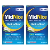 MidNite Low Dose Melatonin Sleep Aid 1.5mg x 2 Pack