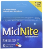 MidNite Cherry Chewable Sleep Aid with Melatonin & Herbs, 30 Ct
