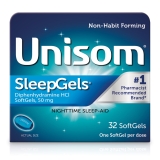 Unisom SleepGels Soft Gels | 32 ct. Sleep-Aid w/ 50mg Diphenhydramine HCI