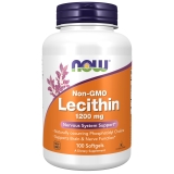 NOW Lecithin 1200mg Softgels with Phosphatidyl Choline - 100 Count