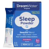 Snoozeberry Sleep Aid Powder Pack with 5mg Melatonin, GABA, 5-HTP - 10 Pack