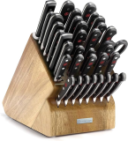 WÜSTHOF Classic 36-Piece Black Stainless Steel Block Set