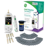 OneTouch Blood Sugar Testing Kit with OneTouch Verio Reflect Blood Glucose Meter, Lancets, and Strips - Diabetes Monitoring Kit