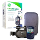 OneTouch Ultra Plus Flex Blood Sugar Monitor Kit with Glucose Meter Case