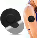 SUNMON Waterproof Libre Sensor Covers - 40pcs, Sweatproof CGM Patches for 10-14 Days - Black