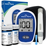 Easy@Home Blood Glucose Monitor Kit with 1 Lancing Device, 100 Test Strips, 100 Lancets - Complete Diabetes Testing Set