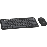 Logitech Pebble 2 Combo for Mac - Slim Bluetooth Keyboard and Mouse Set, Tonal Graphite