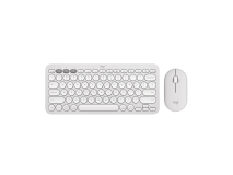 Logitech Pebble 2 Combo Wireless Keyboard and Mouse Set with Logi Bolt - Tonal White