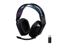 Logitech G535 Lightspeed Wireless Gaming Headset - Lightweight On-Ear Headphones with Flip-to-Mute Mic, Stereo Sound, PC/PS4/PS5 Compatibility, USB Rechargeable - Black