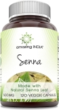 India Senna 500mg Capsules - Natural Laxative for Weight Management