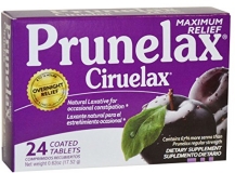 Prunelax Ciruelax Maximum Relief Natural Laxative Tablets 24 ea (Pack of 2)