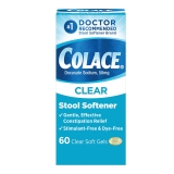 Colace Clear Soft Gels 60 Count - Fast-Acting Relief