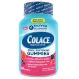 Colace Magnesium Citrate Gummy Stool Softener, Mixed Berry Flavor, 60 Count