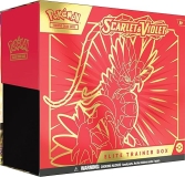 Pokemon TCG Scarlet Violet Elite Trainer Box Koraidon Red: Full Art Promo Card, 9 Boosters & Premium Accessories