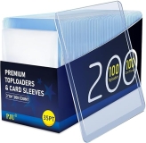 PJU Baseball Card Protectors 3"x4" - 200 Hard Plastic Sleeves & Soft Sleeves