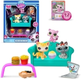 Basic Fun Gen 7 Littlest Pet Shop Diner Dash Play Pack with Authentic LPS Bobble Head Toy Figure - Collectible Animal Toy, Ages 4+