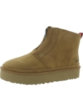 Ugg Neumel Suede Ankle Boots with Faux Fur Lining Women's