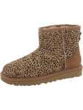 Ugg Women's Classic Mini Speckled Faux Fur Calf Hair Booties