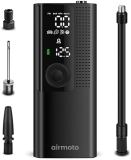 Airmoto Portable Cordless Tire Inflator with Digital Pressure Gauge and LED Light