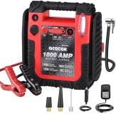 ACETEK 1800A Jump Starter with Air Compressor, Car Battery Booster, LED Light & USB - 20000mAh