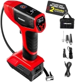 Portable Tire Inflator with Gauge, 150 PSI Max, USB Rechargeable - As Seen On TV