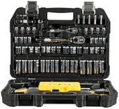 Dewalt Mechanics Tools Kit with Socket Set, 108-Piece SAE, 1/4" & 3/8" Drive (DWMT73801)"