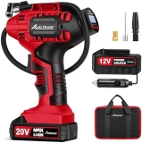 AVID POWER Portable 20V Cordless Tire Inflator with Digital Pressure Gauge