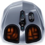 MIKO Shiatsu Foot Massager with Air Compression & Heat Therapy - Touchscreen, 2 Remotes - Fits Men's Size 12