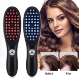 LETIGO Electric Scalp Massager Comb with Micro Currents, Red & Blue Light Therapy for Hair Loss Prevention