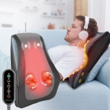 Snailax Shiatsu Back Massager Pillow with Heat for Neck & Back Pain Relief