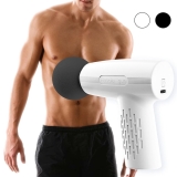 G.PEH Powerful 3-Speed Vibrating Mini Massager - Cordless Handheld Massage Gun - Rechargeable (White)