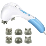 Afoxsos Handheld Electric Massager with Dual Percussion Heads for Full Body Relaxation