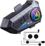 SUOOKC Waterproof Motorcycle Bluetooth Helmet Headset with Noise Cancellation