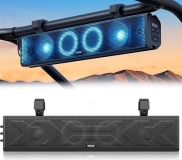 EHAHO 25" UTV Sound Bar with Bluetooth, RGB Lighting, IP65 Waterproof - Compatible with Polaris RZR, Can-Am