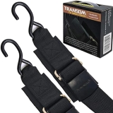 Seamander Marine Grade 2" x 48" Adjustable Boat Tie Down Straps for Trailer & More