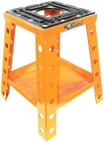 PİT POSSE Universal Off-Road Motorcycle Stand for Yamaha Honda Kawasaki Suzuki KTM - Tool Tray Included (Orange)