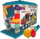 WaBee Baby Soft Toddler Building Blocks Set with Baseboard - 40 Pieces, Ages 2-8, Boys & Girls